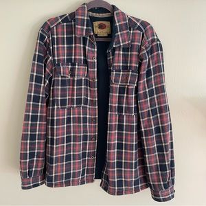 Blue & Red Fleece Lined Flannel